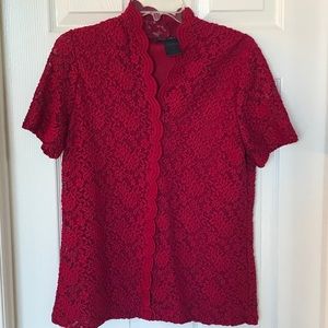 Susan Graver lace top